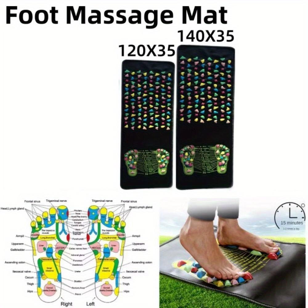 Foldable Black PP Foot Massage Mat - Reflexology Acupuncture Pad For, Detox, and Improved Circulation , Acupuncture Products