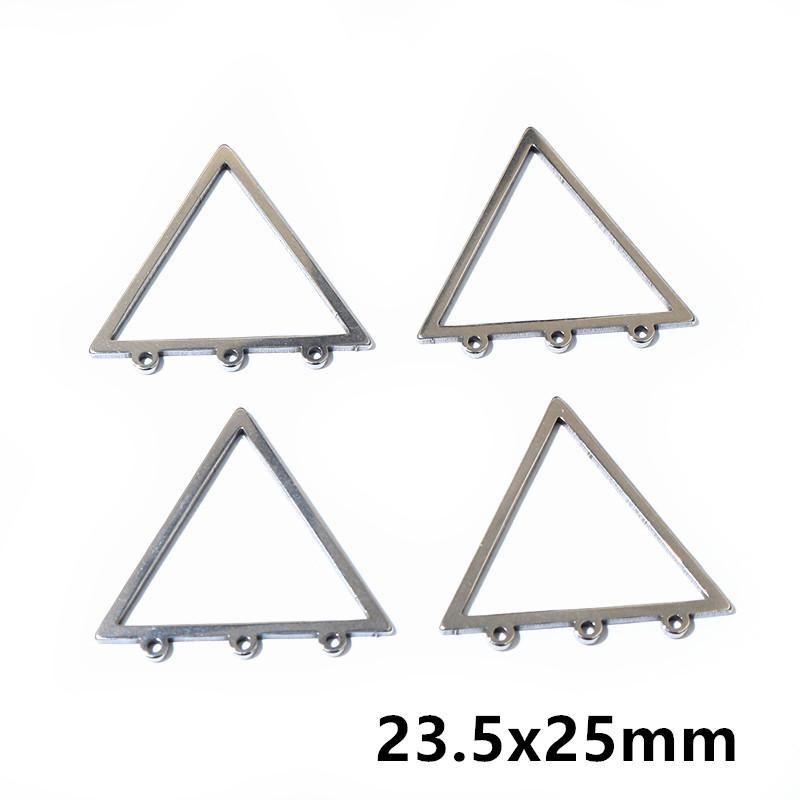 

10pcs Stainless Steel Gold Color Charms Geometric Stamping Blanks DIY Porous Connector Pendant Necklace Earring Accessories