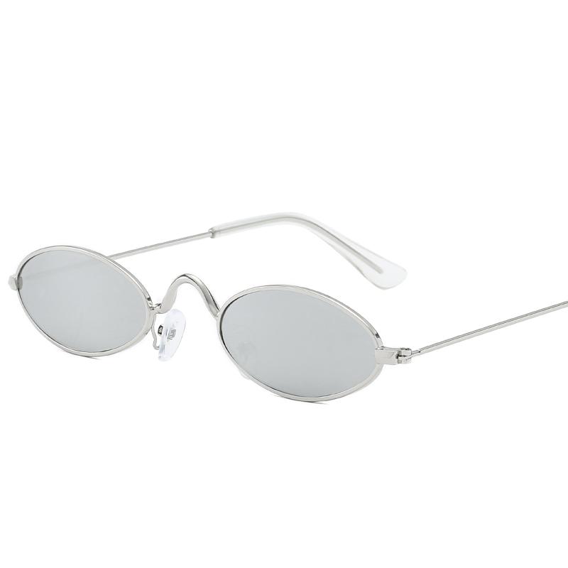 Small Frame Metal Oval Sun Glasses Women Men Small Fresh Fashion Sunglasses Leisure Shopping Female Male Eyeglasses