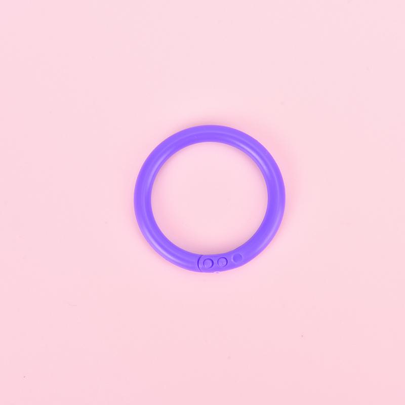 25Pcs Plastic Ring Binder Diy Albums Loose-Leaf Book Hoop Opening Binding Supply