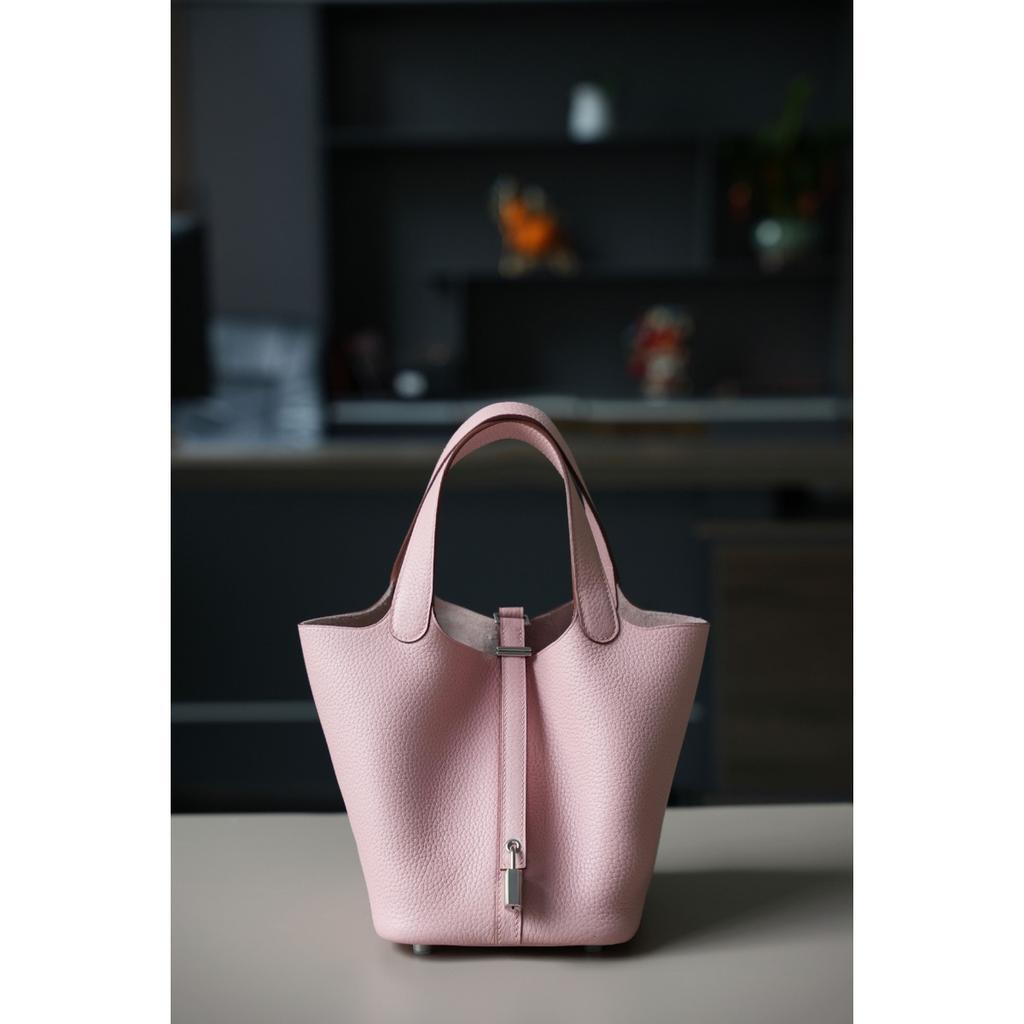 TC First Layer Cowhide Wax Thread Hand-sewn Vegetable Basket All-steel Hardware Brushed Oil Edge Handbag Craftsman Code