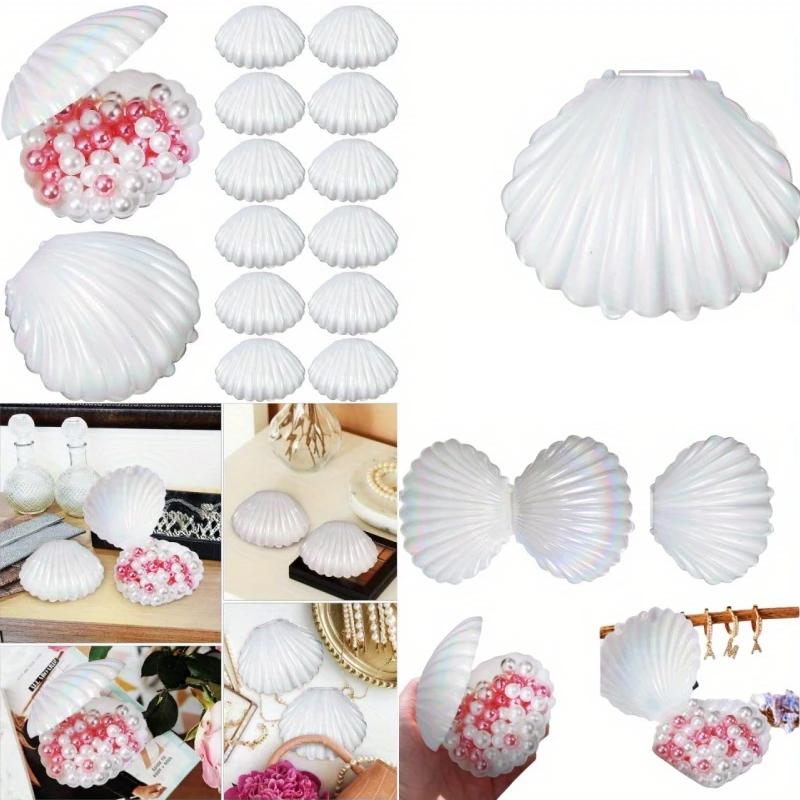 1Pc Waterproof And Moisture Resistant Wedding Shell Ornament Theme Ornament Shell Candy Box Party Snack Container Home Decoration