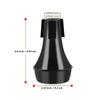 Trumpet Mute ABS Plastic Practice Mute Reduces Volume Soft Sponge Trumpet Mute Silencer for Beginners Daily Practice Performance Black