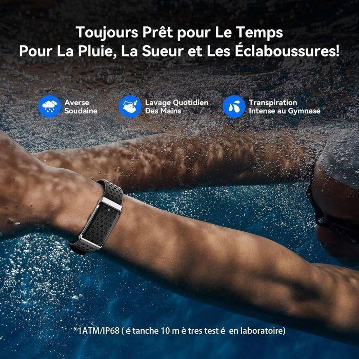 Smart Bracelet - WENZYLIQUOX - Smart Bracelet Without Screen - 24/7 HR Monitoring & SpO₂ - 35-day Autonomy - IP68 Waterproofing