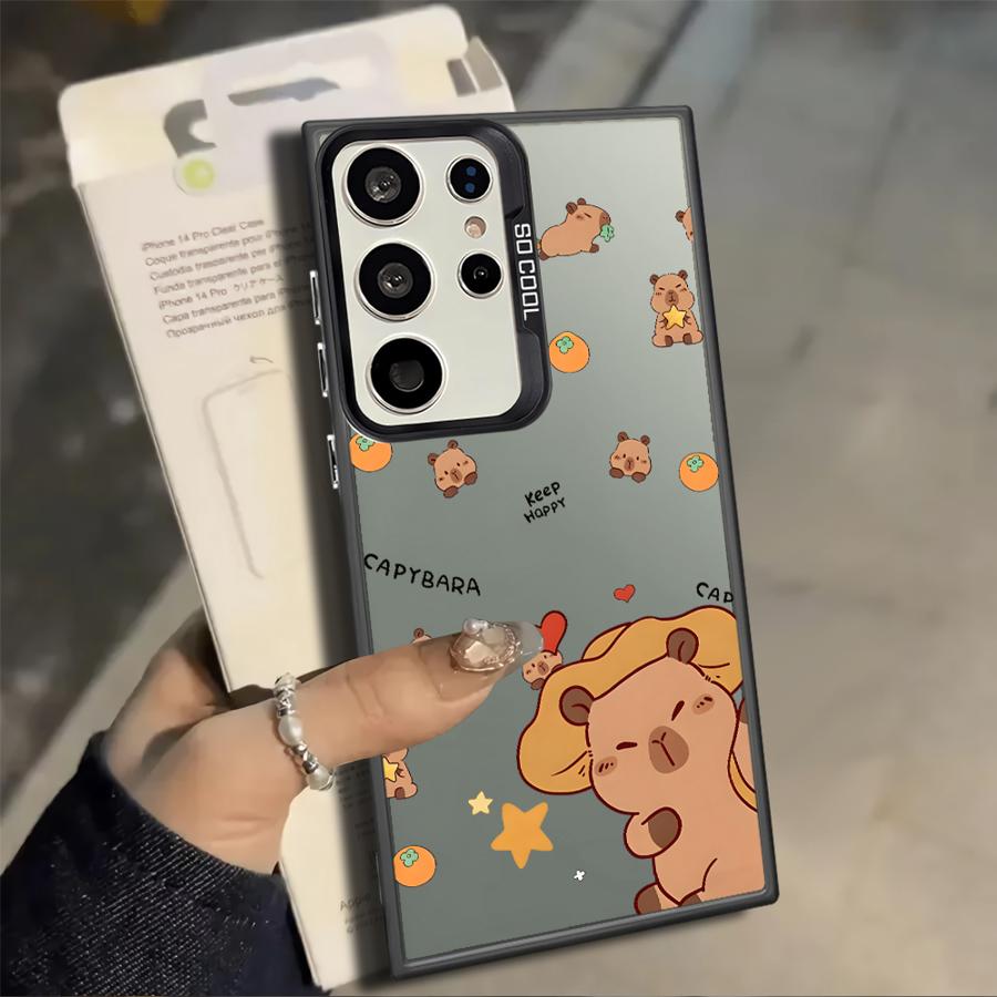 Cartoon Guinea Pig Case for Samsung Galaxy S25 S21 S25Edge S23 Note 20 Ultra S23 Ultra S22 S20 Plus S24 FE Phone Cover