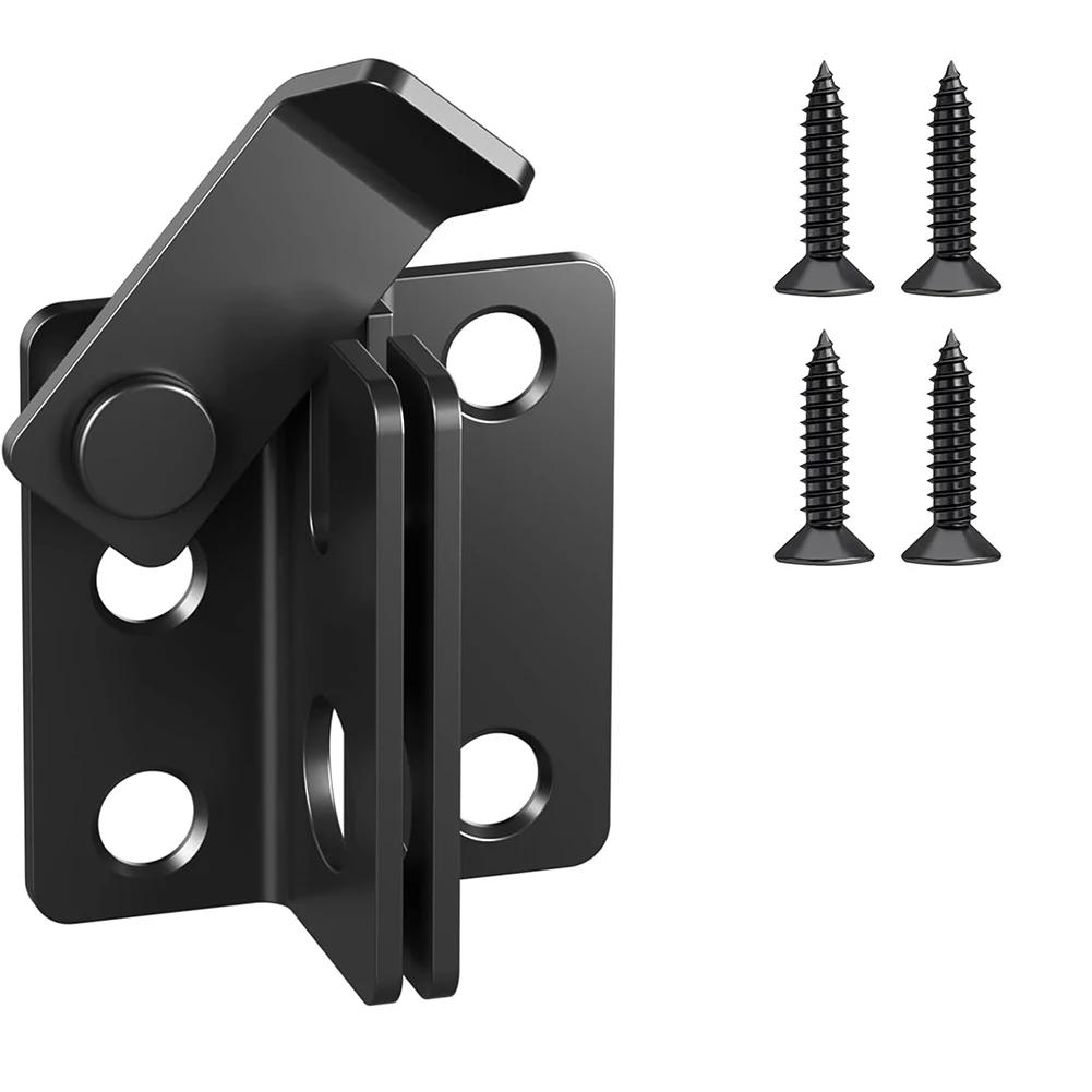 Lockable Stainless Steel Door Latch with Padlock Hole for Windows Doors Fences and Furniture Weather Resistant Design