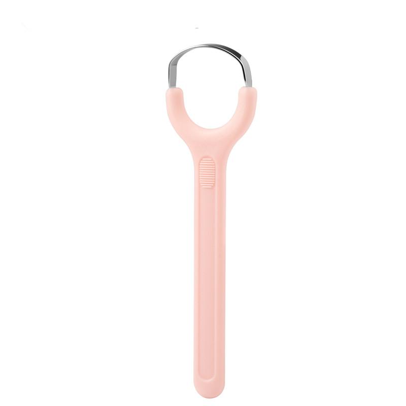 Stainless Steel Tongue Scraper Set For Adult Ergonomic Metal Tongue Cleaner Oral Brush U-Shape Easy To Clean Reduce Bad Breath