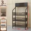 3-Tier Carbon Steel Supermarket Display Shelf