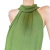 French high-end green neck sling dress children's summer new seaside vacation temperament dress