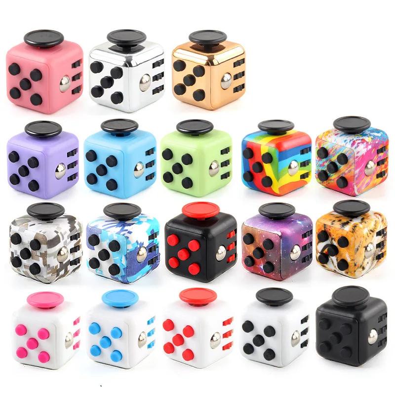Solid Color Fidget Decompression Dice for Release Stress Autism Anxiety Relieve Adult Kids Stress Relief Anti-Stress Fidget Toys Playsetss