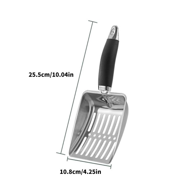 Cats Litter Scoops Large Kittens Poop Shovel Hollow Metal Scooper Cleaning Tool