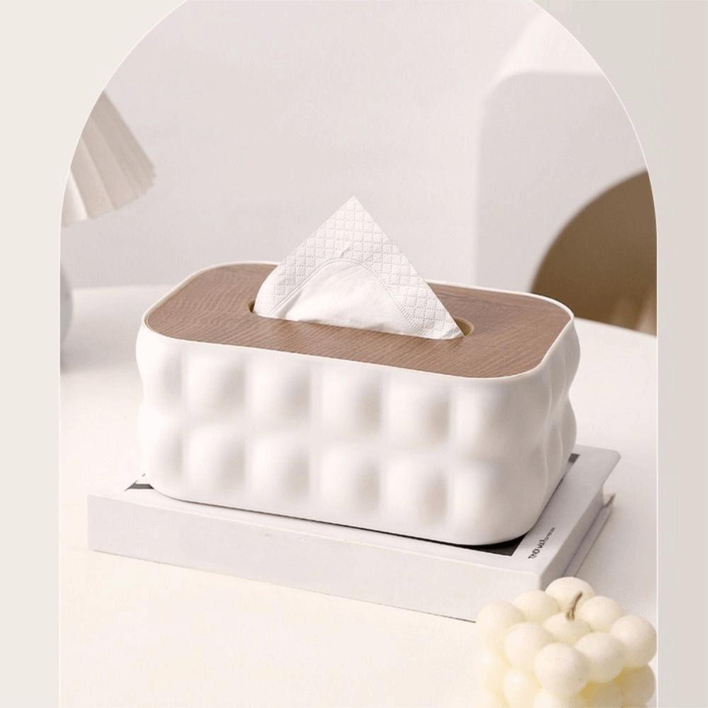 Decorative Toilet Tissue Box Removable Miscellaneous Organizer Paper Storage Holder  Desktop