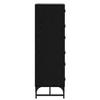Sideboard Black Oak Effect 35 x 37 x 117 cm