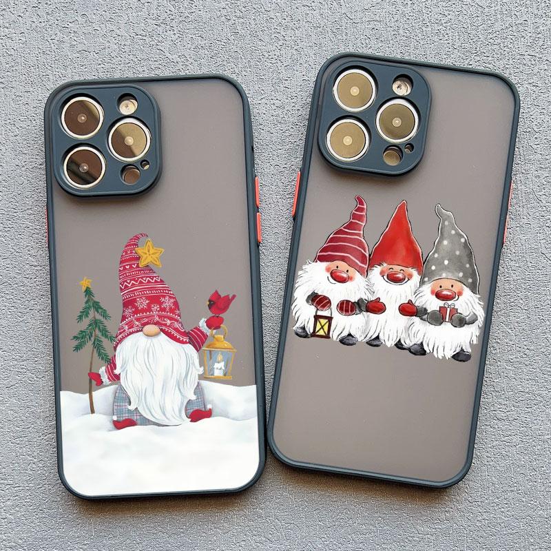 New Year Christmas Santa Claus Phone Case for IPhone 14 13 12 11 Pro Max Mini 15 Pro Max XS XR X 15 14 8 7 Plus Cute Back Covers