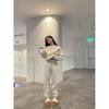 Fashion Jogging Suit Women Spring Autumn Casual Sweatshirt + Sweatpants Set Two-Piece Outfit Sportswear For Woman