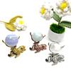 Crystal Ball Craft Base, Egg Carving Holder, Metal Stag Retro Display