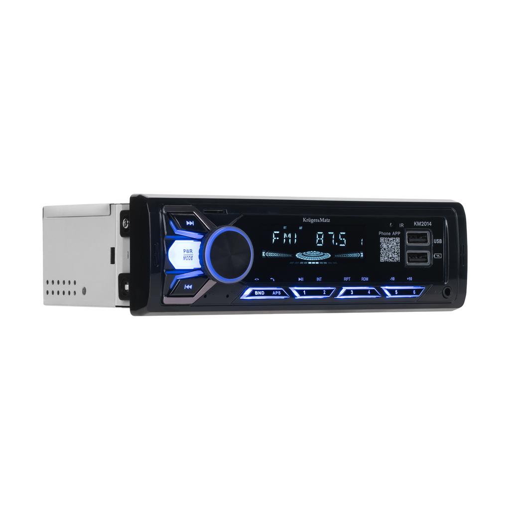 Kruger&Matz 1 DIN Bluetooth Car Radio USB AUX Jack 3.5 mm