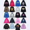 SP5der Oversized Hoodie Men Women With Foamed Spider Print Fleece Lined Casual Streetwear