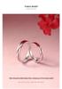 Yue Lao Red Thread S925 Sterling Silver Couple Ring – Simple, Elegant Design 2025 Model
