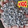 100/10x Hammer Drive Expansion Rivets Percussion Expansion Aluminum Nail Head Piercing Knock Type Small Tapping Screws Fasteners