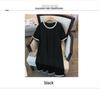 Plus Size Slimming Mid-Length Loose Dress for Women - Round Neck, Sizes 200/300/350 Jin, Style 7117
