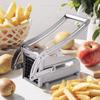 Stainless Steel French Fry Cutter Potato Chipper Multi Function Manual Cutter Perfect for Potato, Cucumber, Fruits Cutting