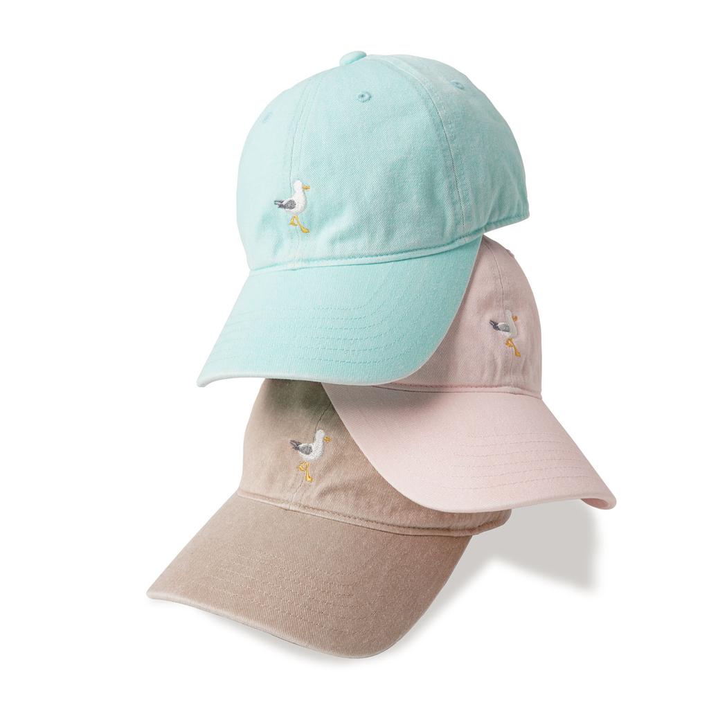 Bancheu South Seagull Washed Cotton Cap - Beige