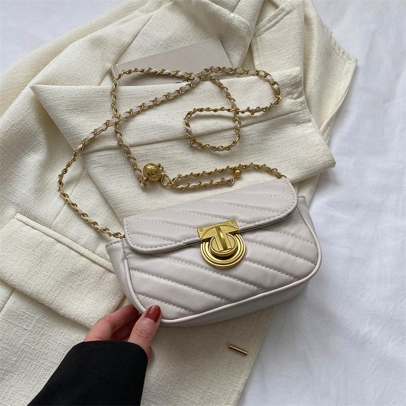 Geantă mică texturată 2025 primăvară nouă tendință geantă de damă geantă messenger la modă retro lanț geantă pătrată mică