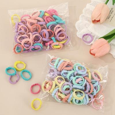 Candy Color Elastic Lace Hair Tie for Girls - Durable Seamless Hair Band for Braiding & Ponytails