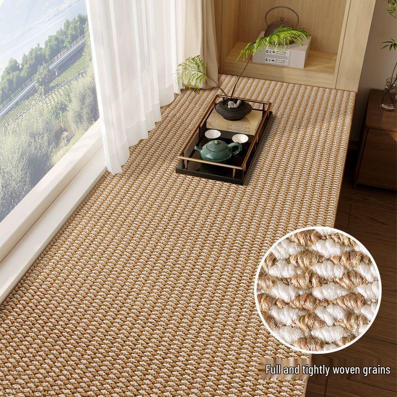 Durable Pineapple Ring Floor Mat: Stain-Resistant, Easy-Clean, Cat-Scratch-Proof, Non-Slip, Cold-Insulating Bedside Rug