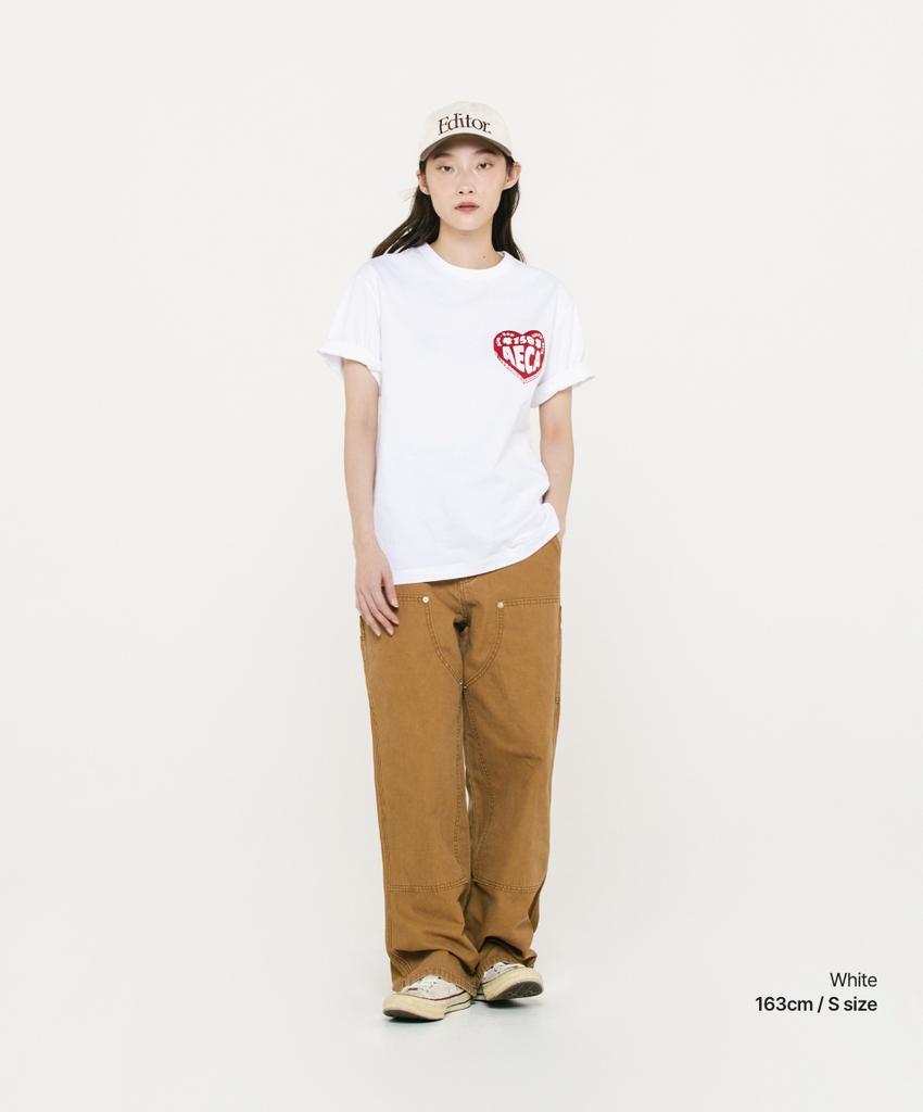 AECA Aeca Love Half Sleeve-White
