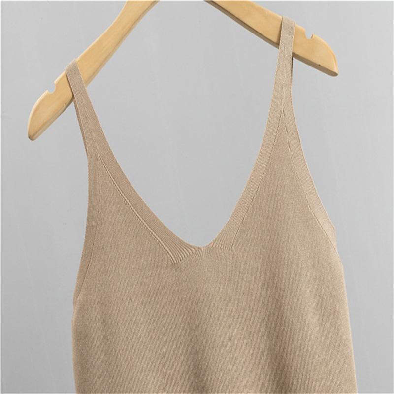 Autumn And Winter Women's Knitted Suit Cardigan Camisole Wide Leg Pants Suit
