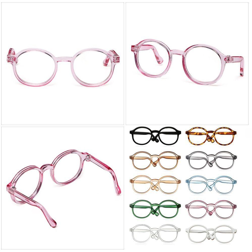 Doll Decoration Toys Round Glasses DIY Accessories Plush Doll Glasses Korean Doll Eyewear