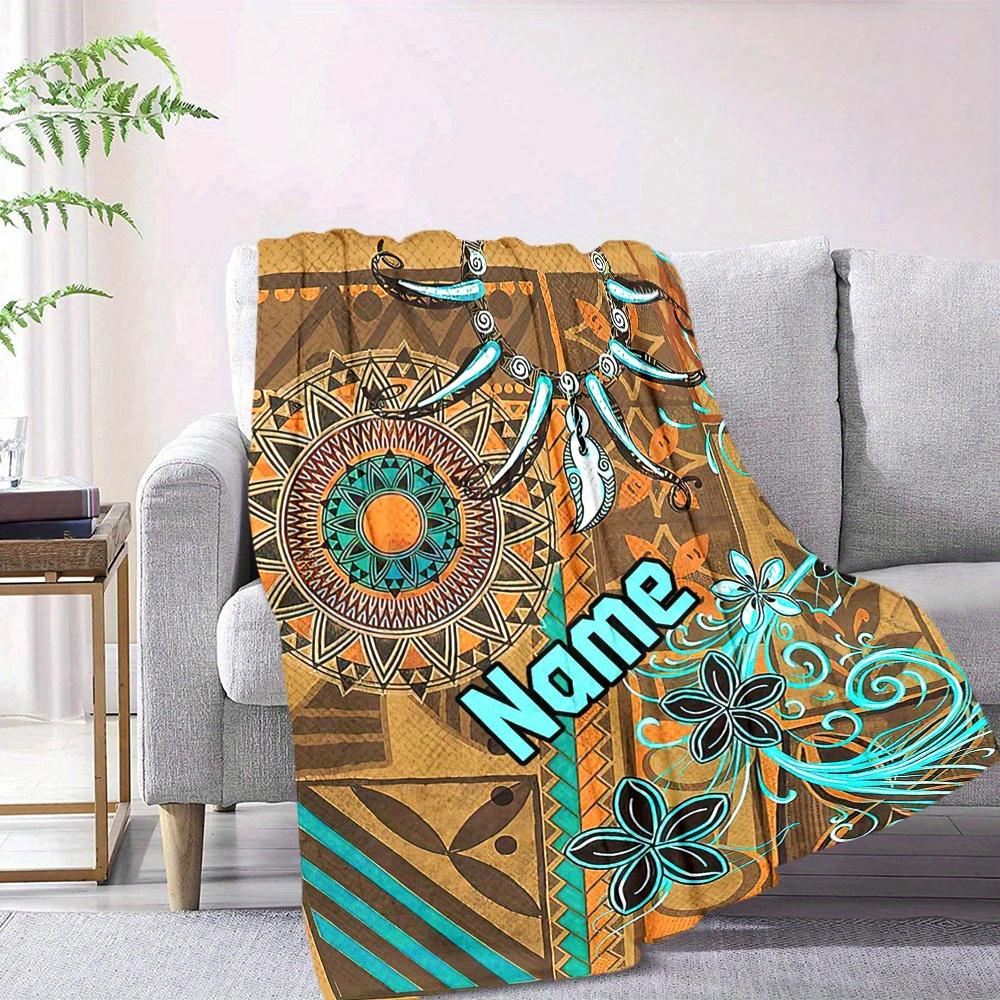 Home Customize Your Name Blankets Comfortable Soft Lightweight Allseason Multipurpose Blanket For Picnics Sofas Offices Beds Living Rooms Perfect Gift