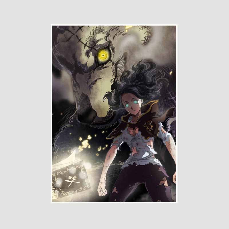 DIY Bar Home Decor Mural White Paper Classic Anime Black Clover Yami Posters HD Prints Living Room Decoration Painting Pictures Gifts