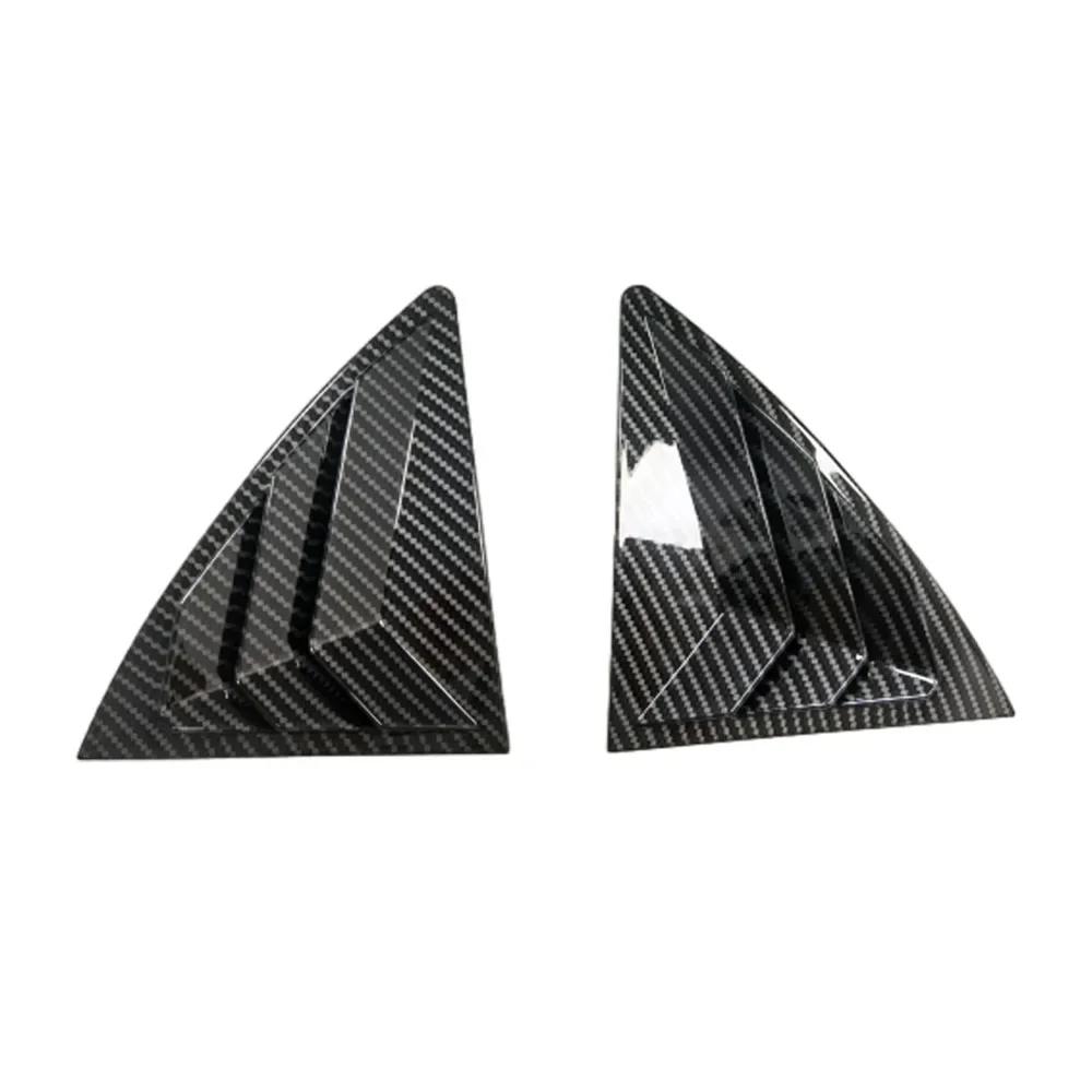 For Toyota Corolla 2007 2008 2009 2010-2013 ABS Plastic Rear Window Quarter Louver Cover Side Vent Trim Car Adhesive Accessories