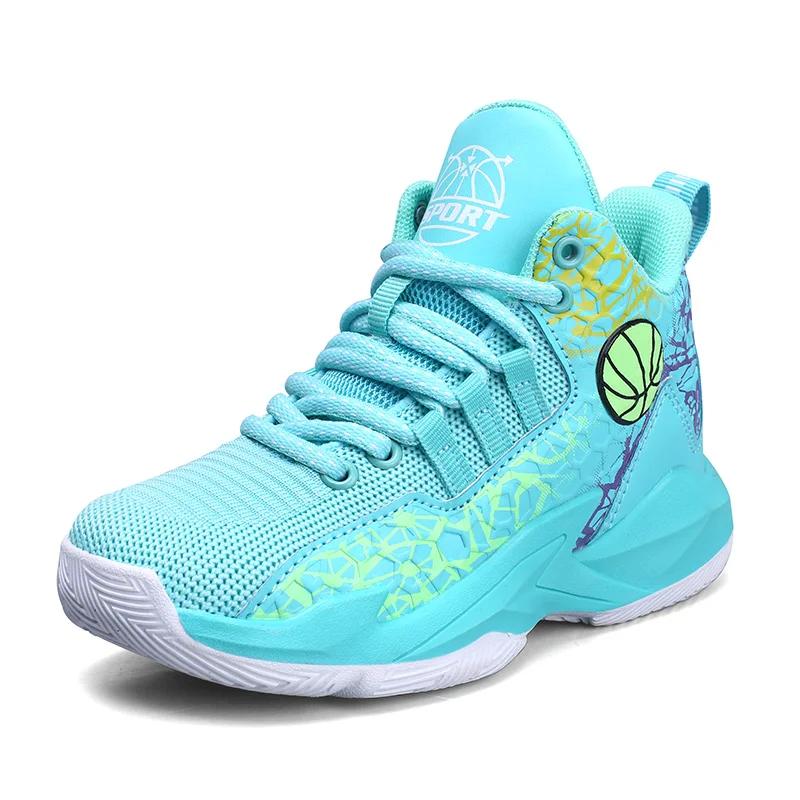 Basketball Shoes Men Field Training Non-slip High-top Luxyry Design Mesh Breathable Sneakers Pro Original Kids Basketball Boots