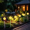 Yousheng Solar Soccer Light Outdoor, 8 Modes Color Changing Football Garden Stake Light, Waterproof Landscape Lamp for Yard Patio Lawn, Sports Fan