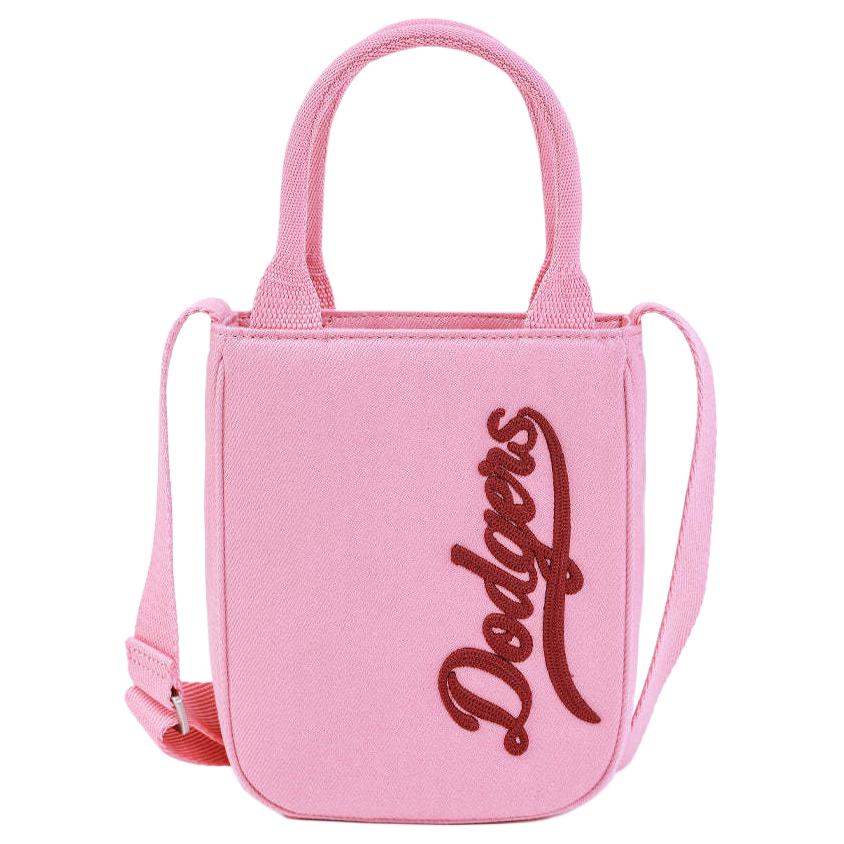 New MLB Polyester Handbag, Shoulder Bag, Crossbody Bag Unisex Dark Pink 3ACRS104N-07PKD
