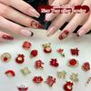 2026 New Year Fortune Alloy Nail Art Jewelry / Lucky Bag Chinese Knot Goldfish Ingot Coin Nail Decor DIY Year Of The Horse