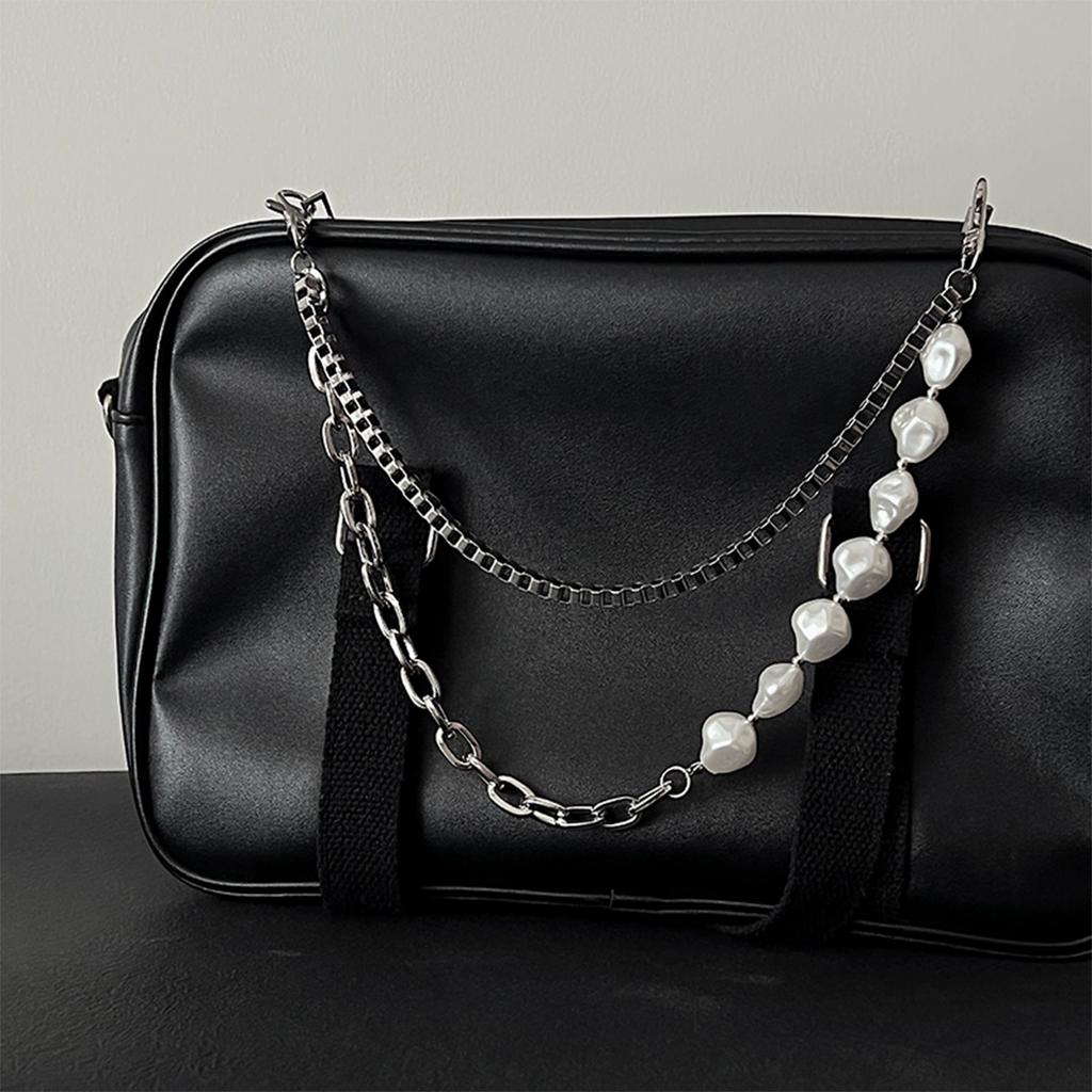Simple Waist Chain For Women Temperament Pearl Beaded U-Shaped Waist Chain Hip Hop Rock Personality Jeans Chain Accessories