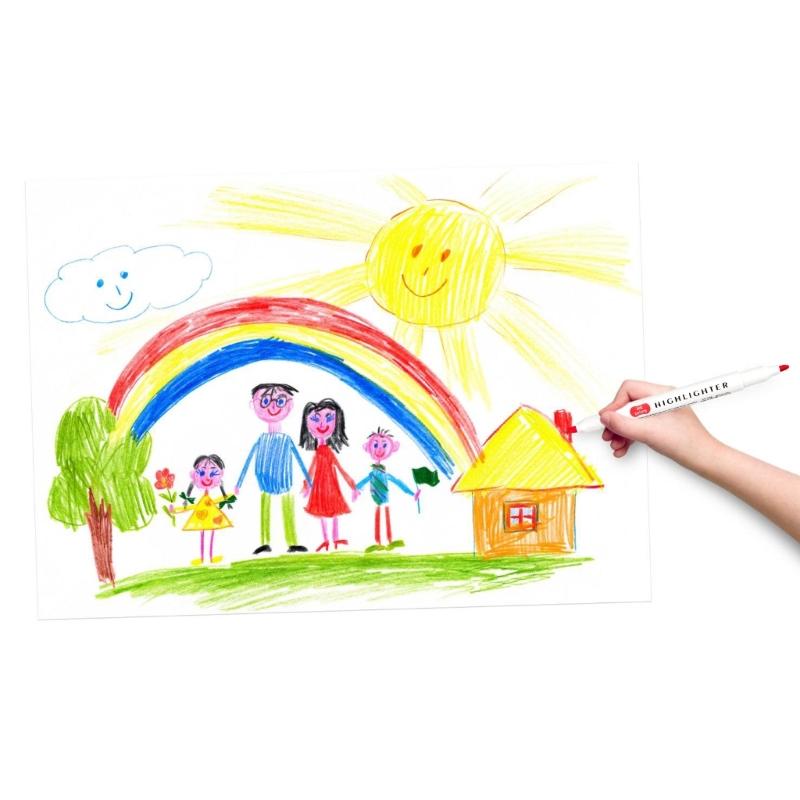 15/25Pcs Double End Highlighter Quick Drying Double Tip  Highlighter Pen for Scrapbooking Calendar Journal Card Making