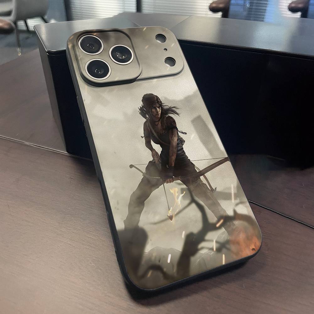 L-Lara C-Croft Phone Case For iPhone 15,16,17,13,14,11,12,Pro,Max,Plus,E,Air,Mini Protect Shell