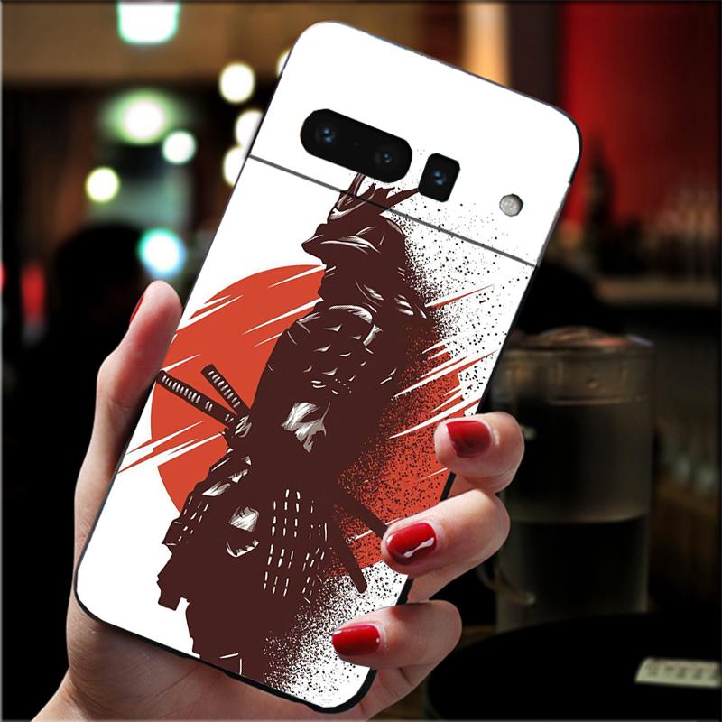 Phone Case For Google Pixel 10 9 Pro XL 9A 8 7 6 Pro Pixel 8A 7A 6A Pixel 8 7 6 5 Japanese samurai