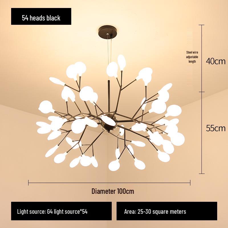 Firefly Chandelier: Modern Nordic Luxury Lighting for Living Rooms, Bedrooms, and Restaurants