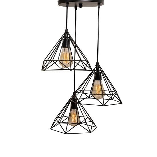 Hanging Light Diamond Cluster, Ceiling Lights for Home Decoration, Pendant Light, Chandelier for Living Room Modern, Balcony Decor, Diwali Decoration