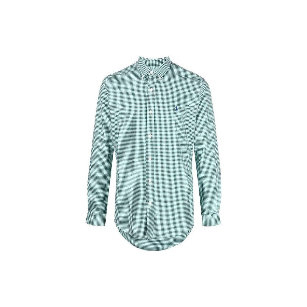 

Polo Ralph Lauren Рубашка с длинным рукавом на пуговицах, вышитый логотип «гусиная лапка», мужская, рубашки, сосна-белый 710859882-008 S