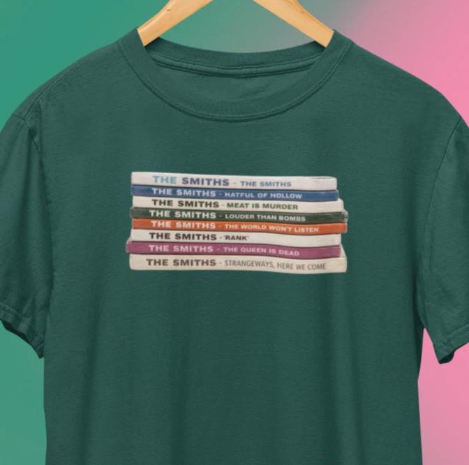 Smiths Retro Album Covers T-Shirt / Morrissey Marr Manchester Indie Rock Tee 2XL
