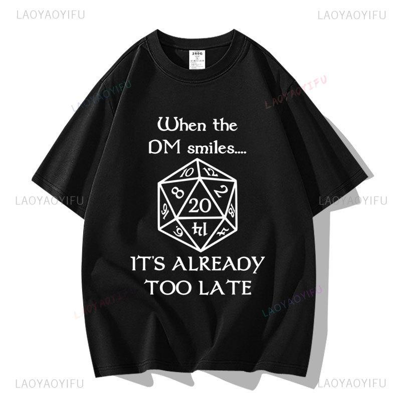 Camiseta Board Game Roll Dice Gaming Shirt Lets Roll Rpg Dice Camisa 100 Cotton Graphic T Shirts Unisex Clothing Unisex Y2k Tees