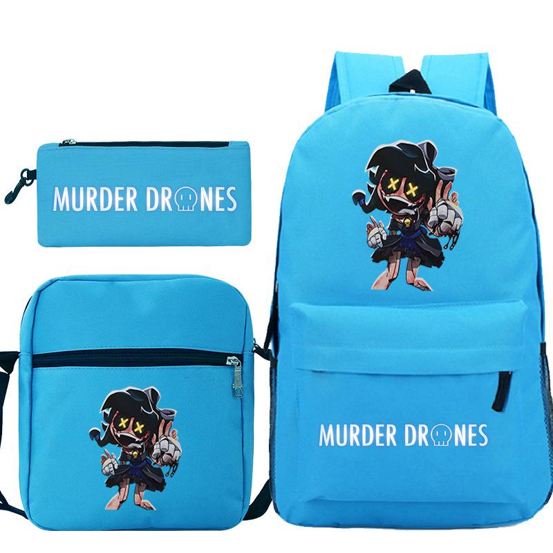 Neuer Murder Peripherie-Trend Schulterrucksack-Set Lässige Stiftetasche Grund- und Sekundarschultasche
